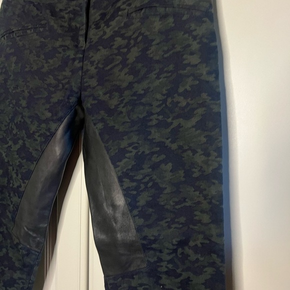 Roseanna Equestrian Inspired Made in France Camo Trousers with Leather Details - Picture 4 of 15